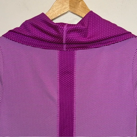 Title Nine Layli Purple Striped & Polka Dot Athletic Dress Size Extra Small - Picture 8 of 10